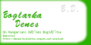 boglarka denes business card
